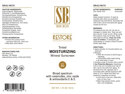 Package Label - SKIN BOSS 208